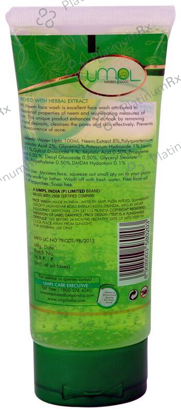 Umpl Neem with Lemon Face Wash