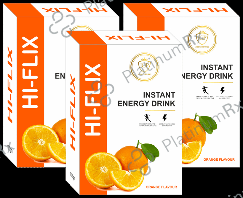 IGP Mediventures Hi-Flix Instant Energy Drink Orange