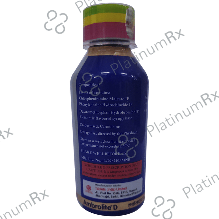 Ambrolite D Syrup 100ml