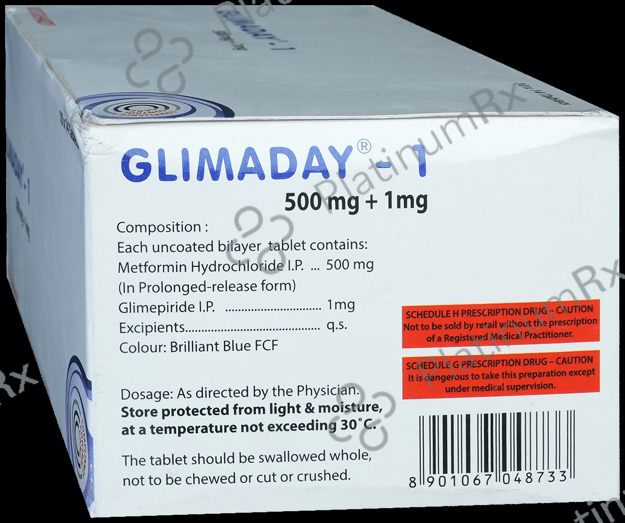 Glimaday 1/500mg Tablet PR 14s