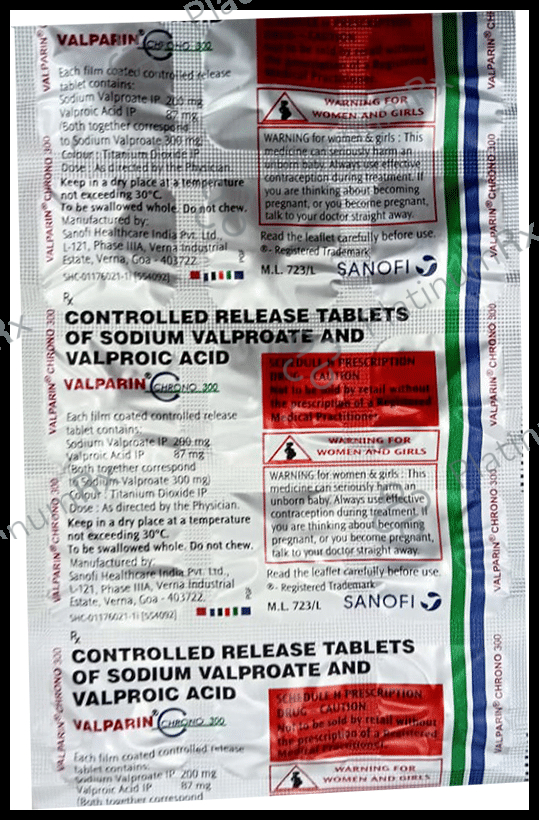 Valparin Chrono 300 200/87mg Tablet CR 15s