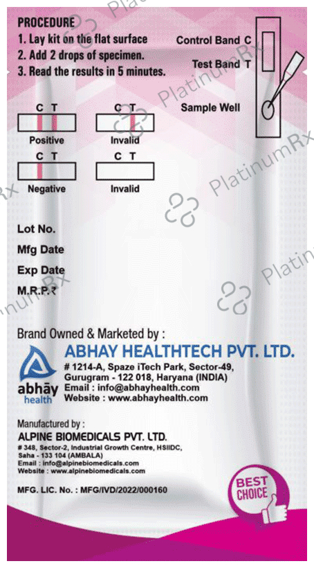 Assure HCG Pregnancy Test Kit 2 Test