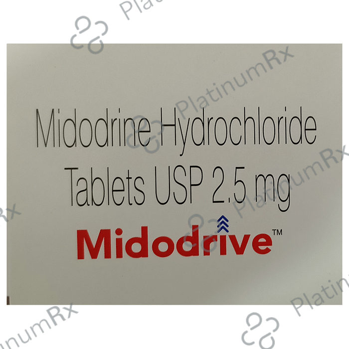 Midodrive 2.5mg Tablet 20s