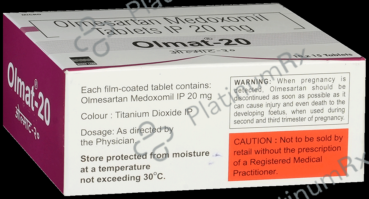Olmat 20mg Tablet 15s