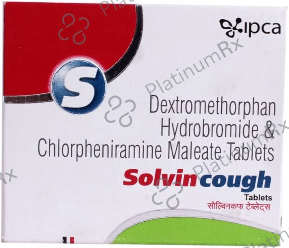 Solvin Cough 2/10mg Tablet 10s