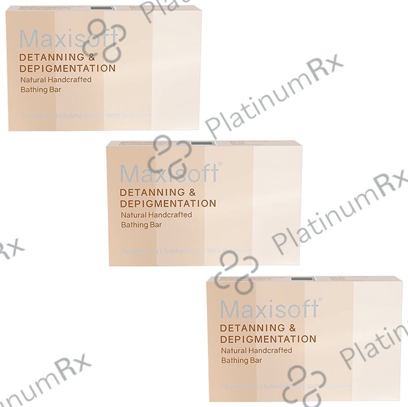 Maxisoft Detanning & Depigmentation Bathing Bar (75gm Each) 3 units