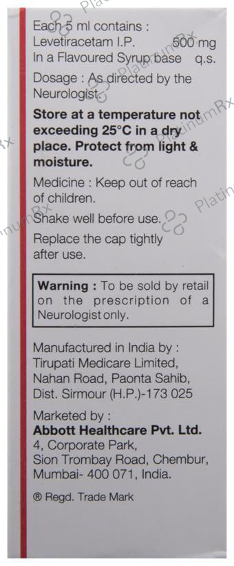 Levesam 500mg Oral Solution 100ml