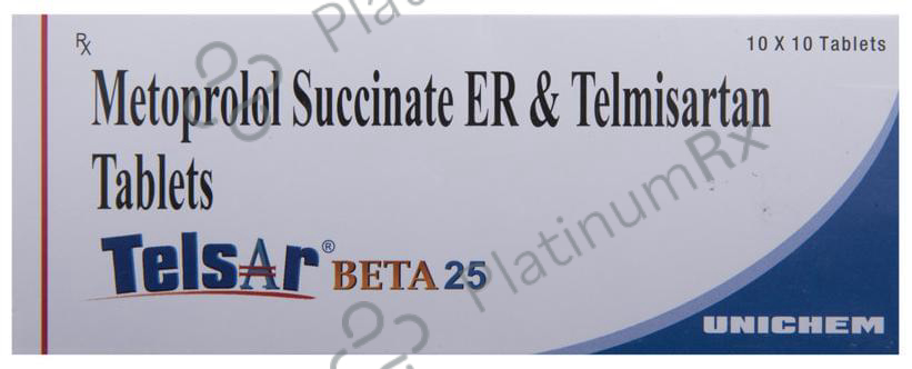 Telsar Beta 25 Tablet ER 10 tablets