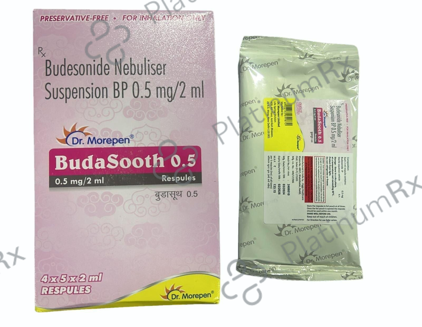 Budasooth 0.5mg Respule 2ml