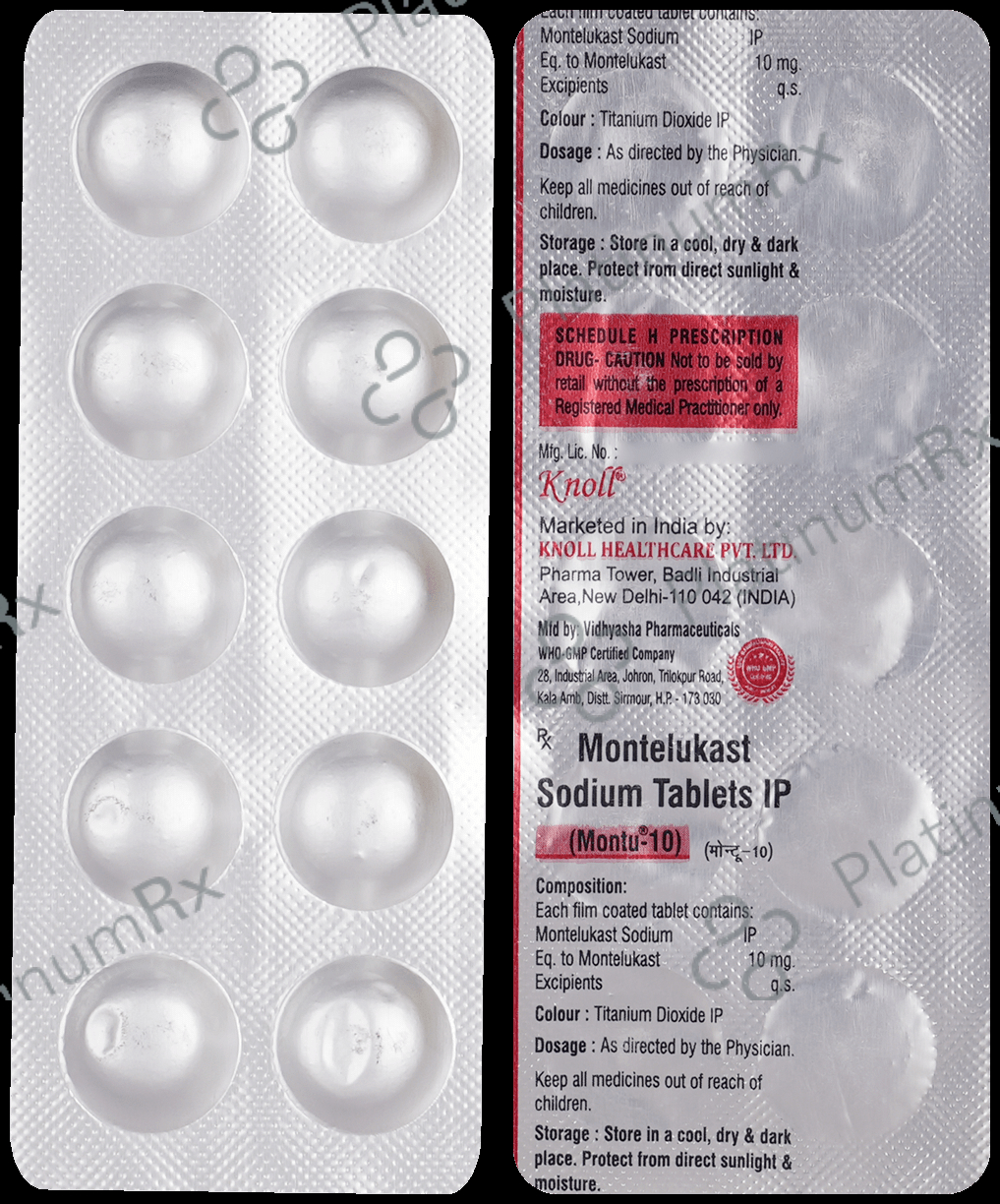 Montu 10mg Tablet 10s