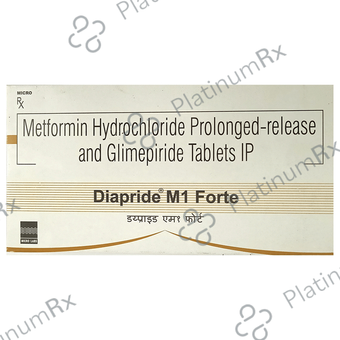 Diapride M1 Forte 1/1000mg Tablet PR 15s