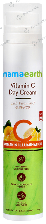 Mamaearth Vitamin C Face Cream - Paraben & Silicone-Free - For All Skin Types