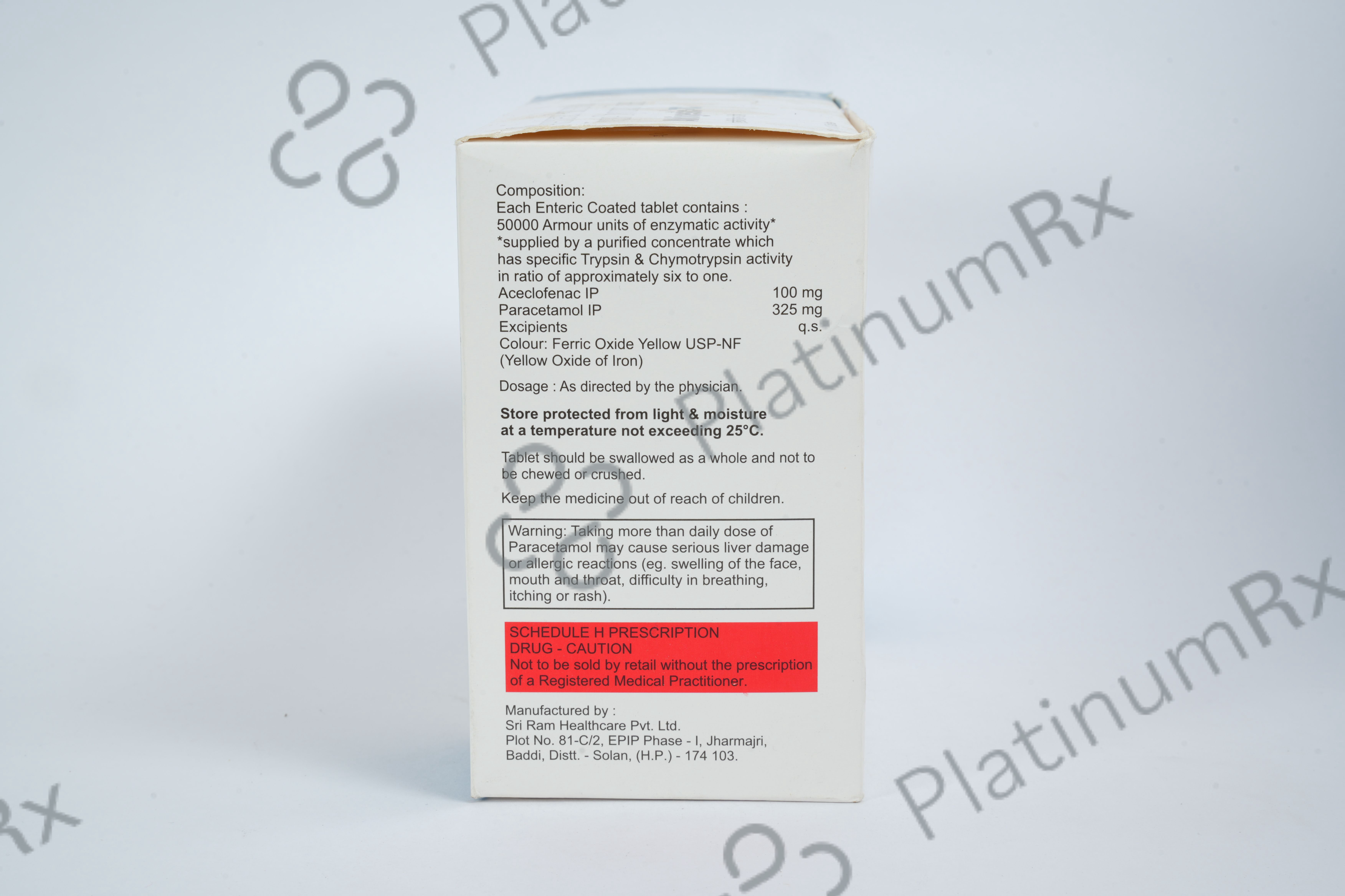 Aldigesic TC 100/325mg/50000AU Tablet 10s