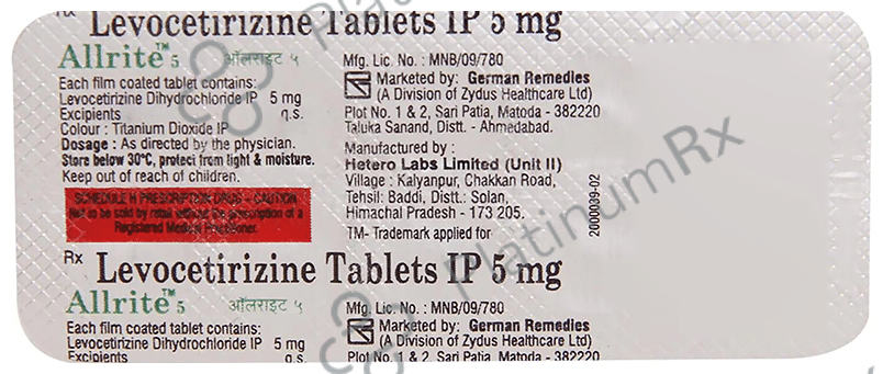 Allrite 5mg Tablet 10s