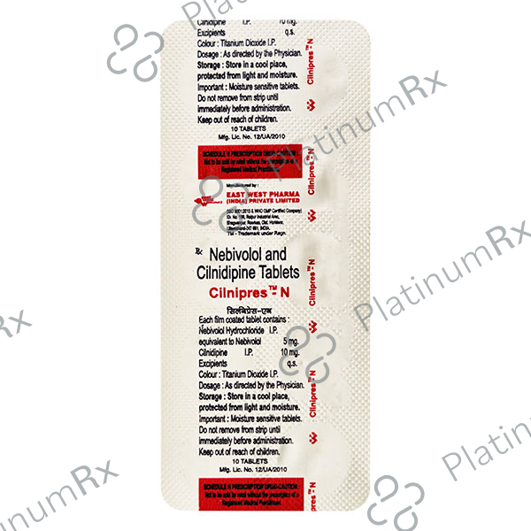 Cilnipres N 5/10mg Tablet 10s