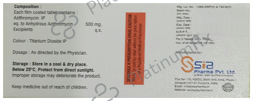 Azisis 500 Tablet