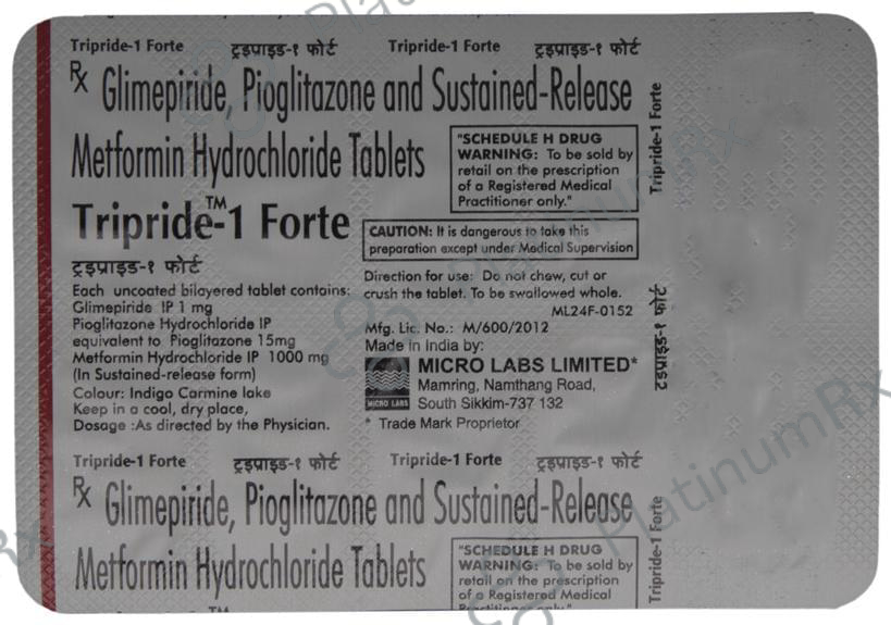 Tripride 1 Forte Tablet SR 10 tablets