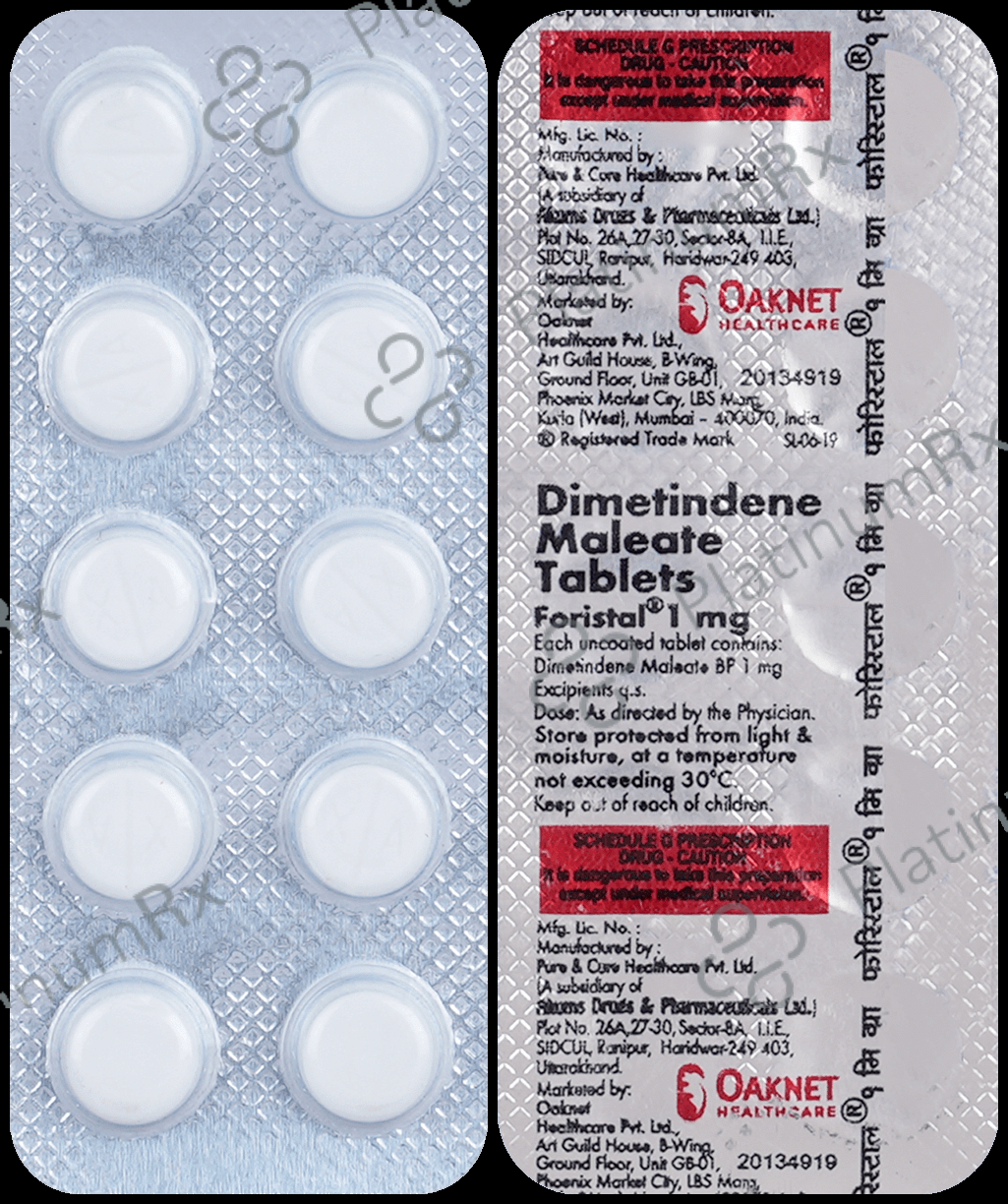Foristal 1mg Tablet 10s
