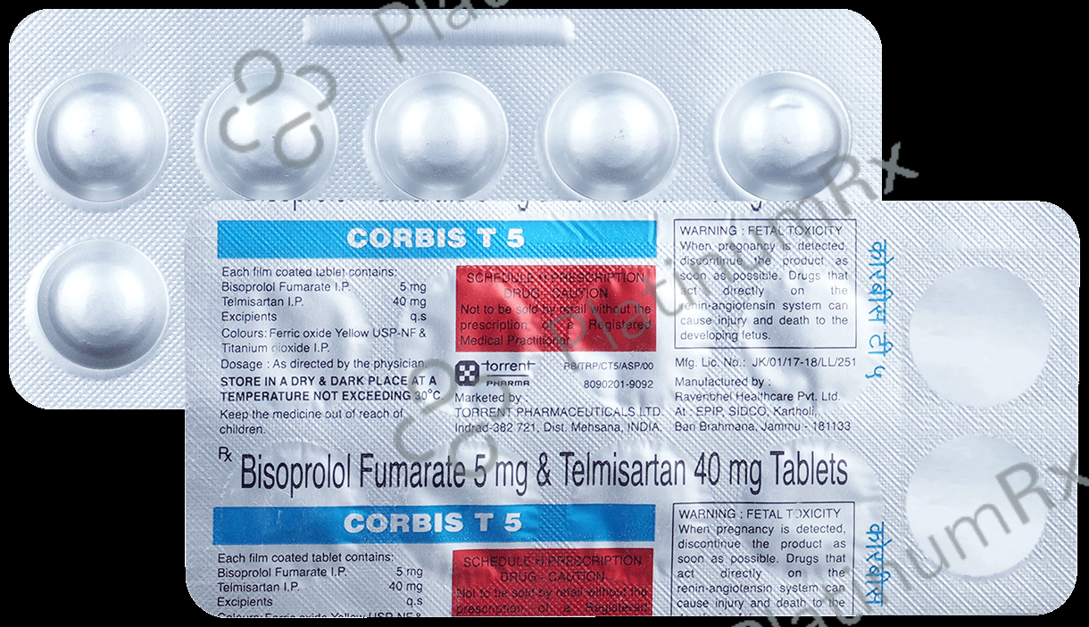 Corbis T 5/40mg Tablet 10s