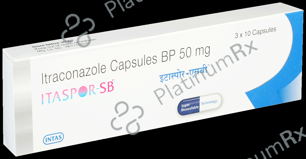 Itaspor SB 500mg Capsule 10s