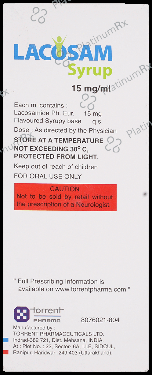 Lacosam 15mg Syrup 200ml