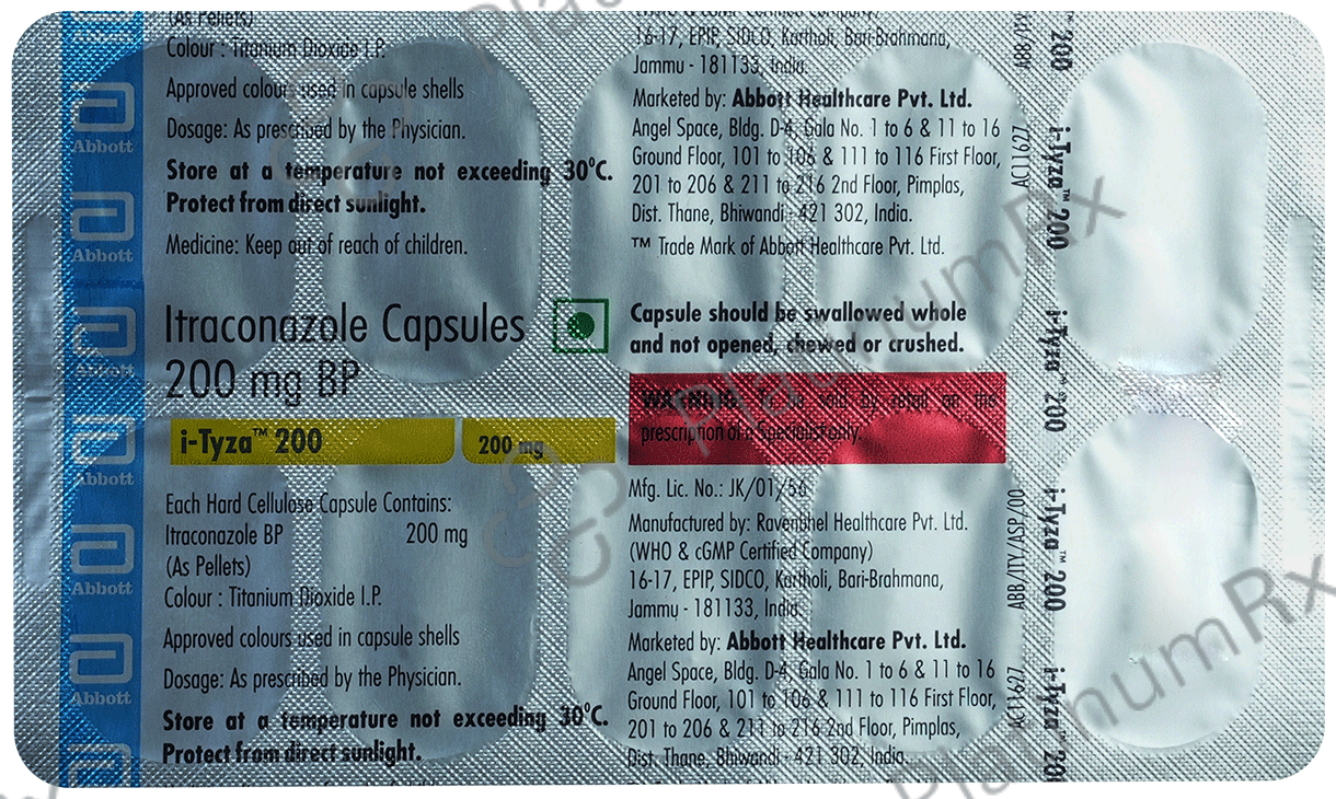 I Tyza 200mg Capsule 10s