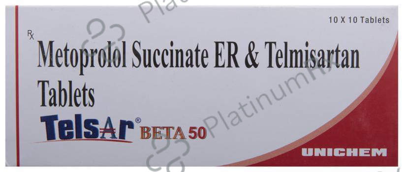 Telsar Beta 50 Tablet ER 10 tablets