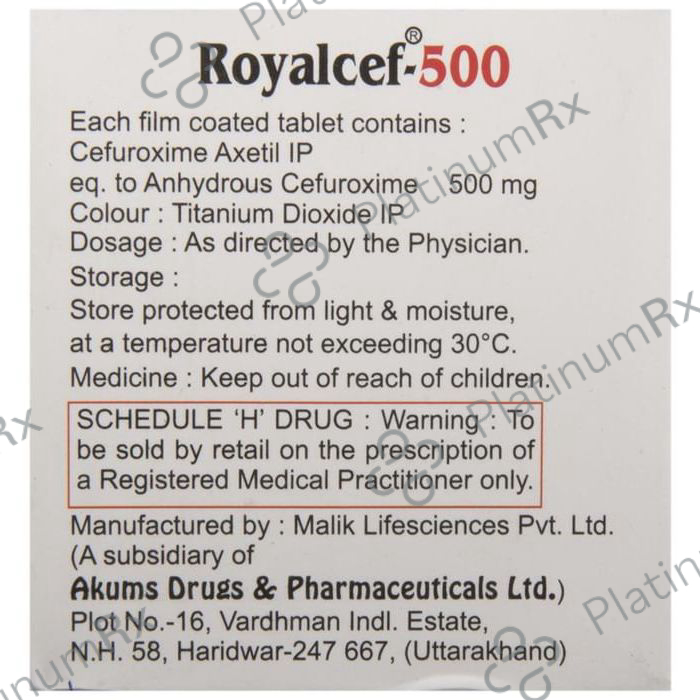 Royalcef 500 Tablet