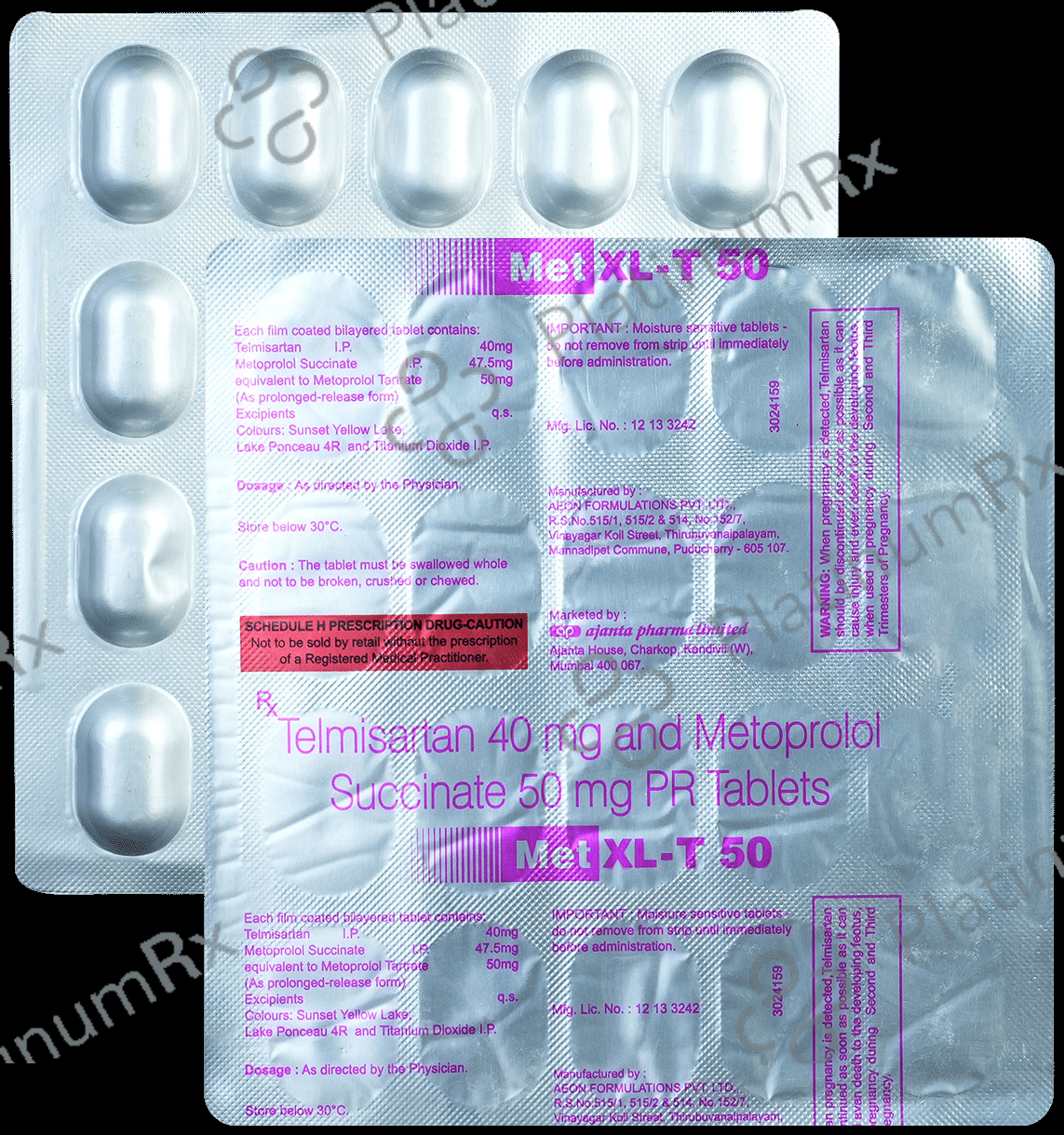 Met XL T 47.5/40mg Tablet 20s