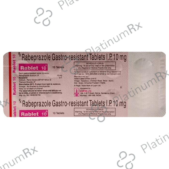 Rablet 10mg Tablet 15s