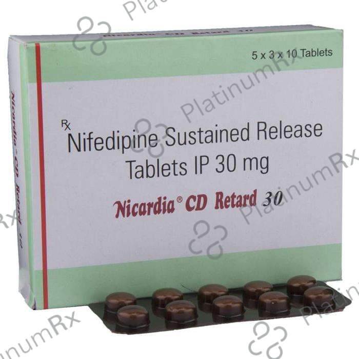 Nicardia CD Retard 30mg Tablet SR 10s