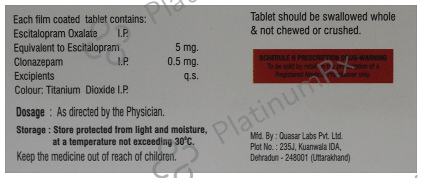 Liftopram Plus 5 Tablet
