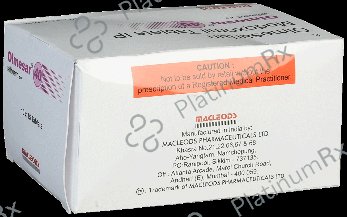 Olmesar 40mg Tablet 15s