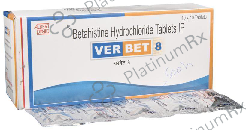 Verbet 8mg Tablet 10s