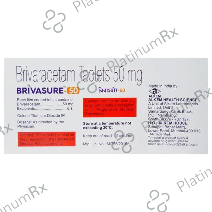 Brivasure 50mg Tablet 10s