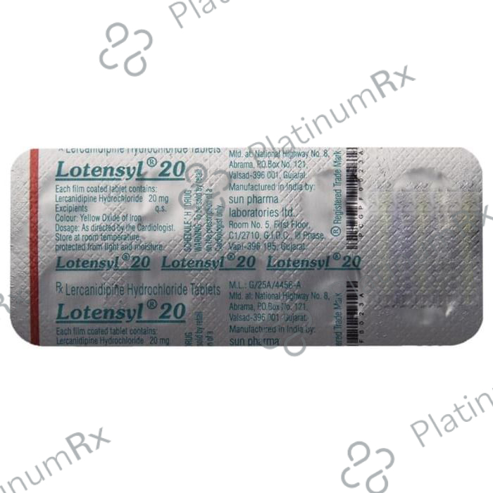 Lotensyl 20 Tablet