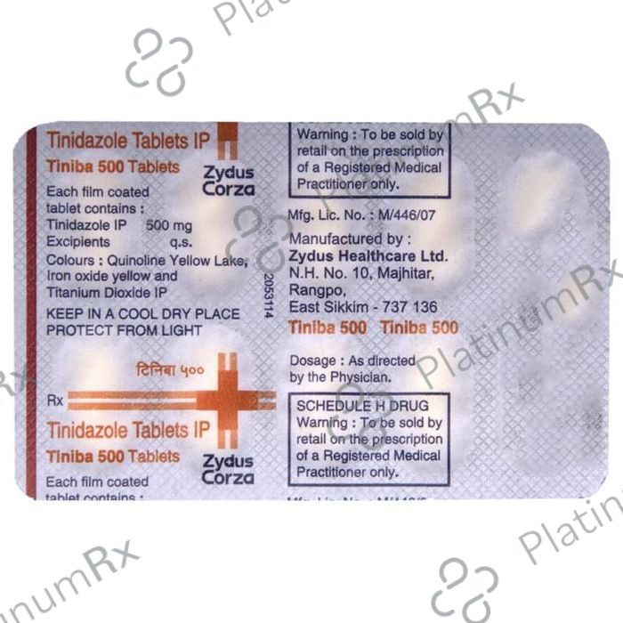 Tiniba 500mg Tablet 10s