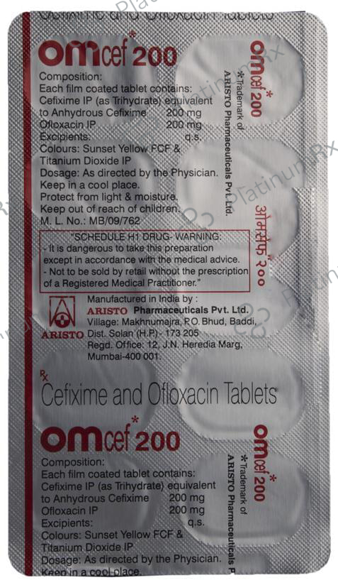 Omcef 200/200mg Tablet 10s