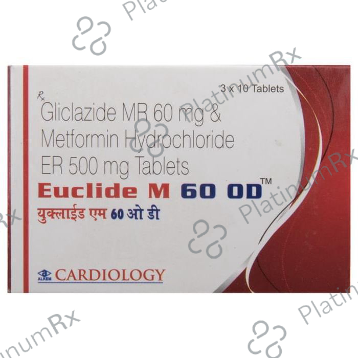 Euclide M 60 OD 60/500mg Tablet ER 10s