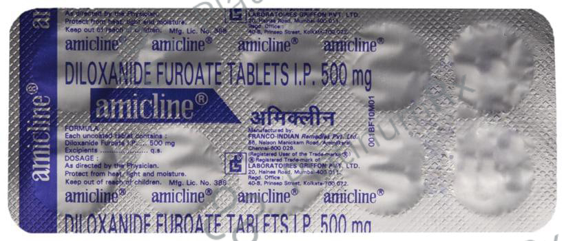 Amicline 500mg Tablet 10s