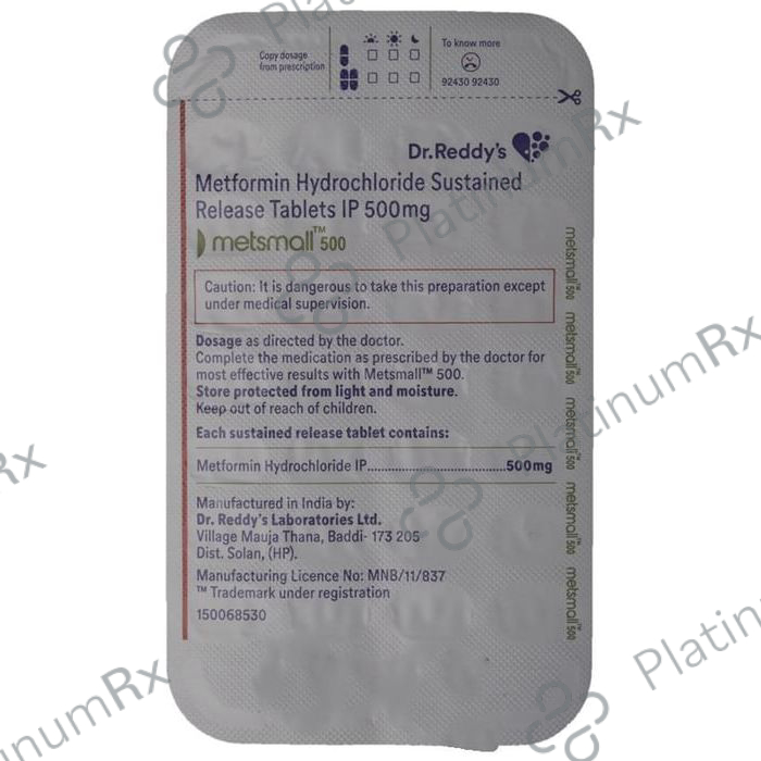 Metsmall 500 Tablet SR