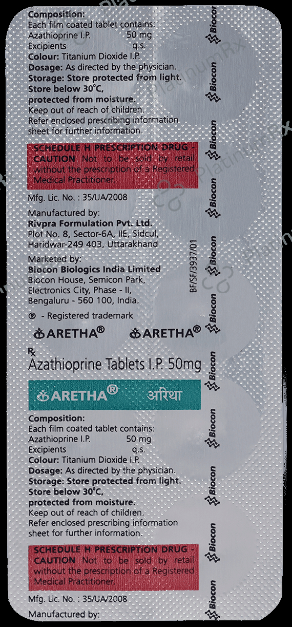 Aretha 50mg Tablet 10s
