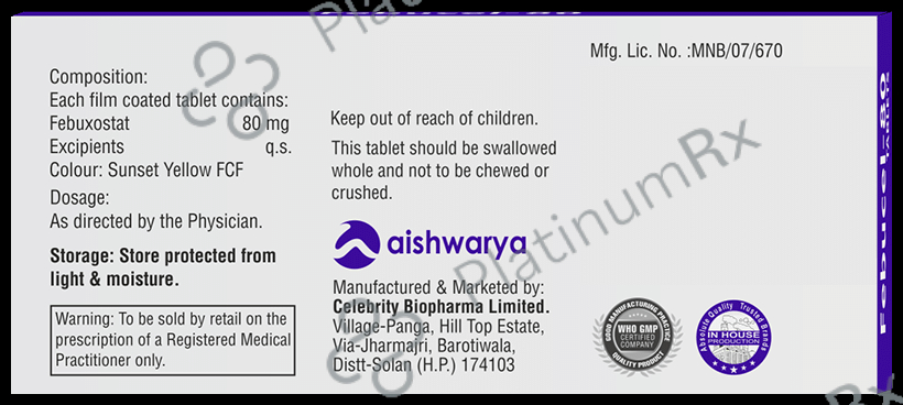 Febucel 80mg Tablet