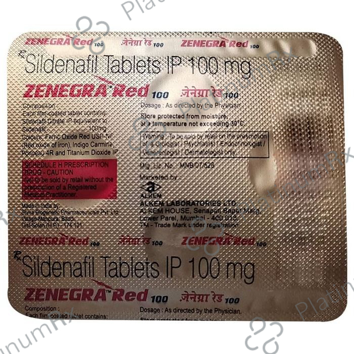 Zenegra 100mg Tablet 4s