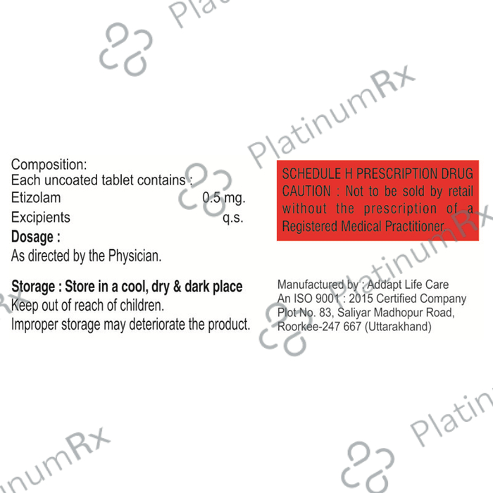 Etoril 0.5 Tablet