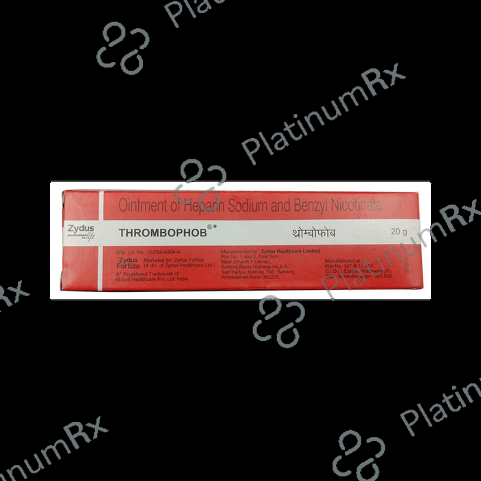 Thrombophob 2/50IU Ointment 20gm