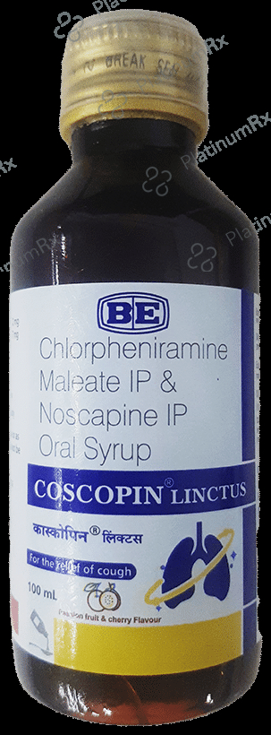 Coscopin Linctus Syrup Passion fruit & cherry
