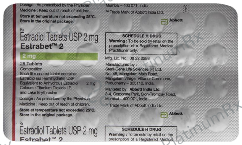 Estrabet 2mg Tablet 28s