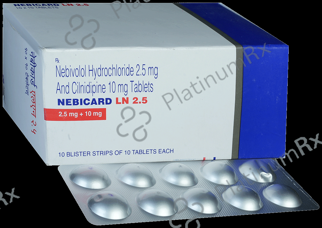 Nebicard LN 10/2.5mg Tablet 10s
