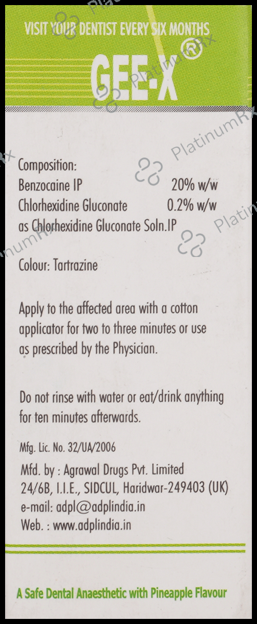 Gee-X Pain Relieving Gel